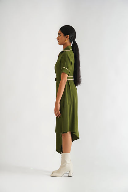 Asymmetric Polo Dress