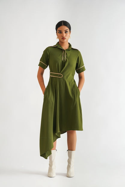 Asymmetric Polo Dress