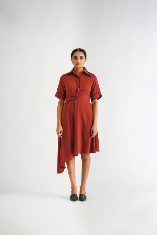 Asymmetric Polo Dress