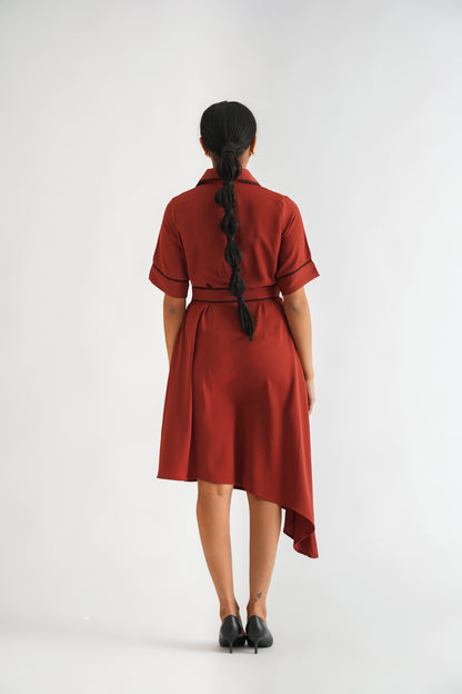 Asymmetric Polo Dress