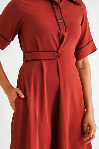 Asymmetric Polo Dress