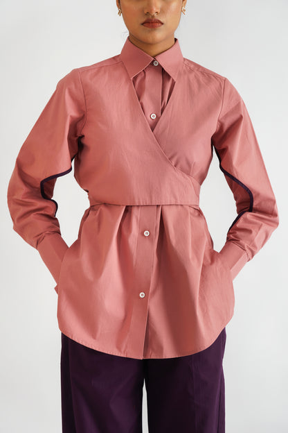 Wrap Shirt Pink