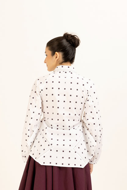 Flared Stitchline Shirt