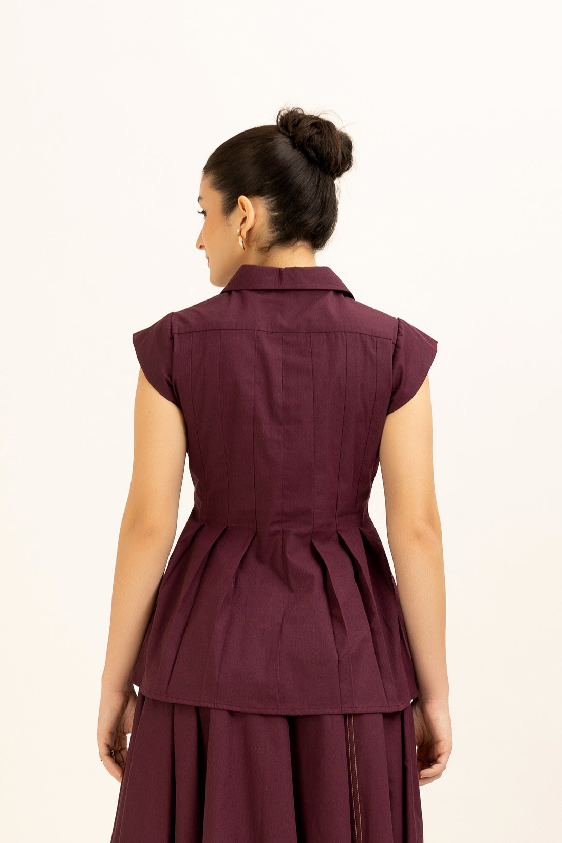 Pleated Hem Top