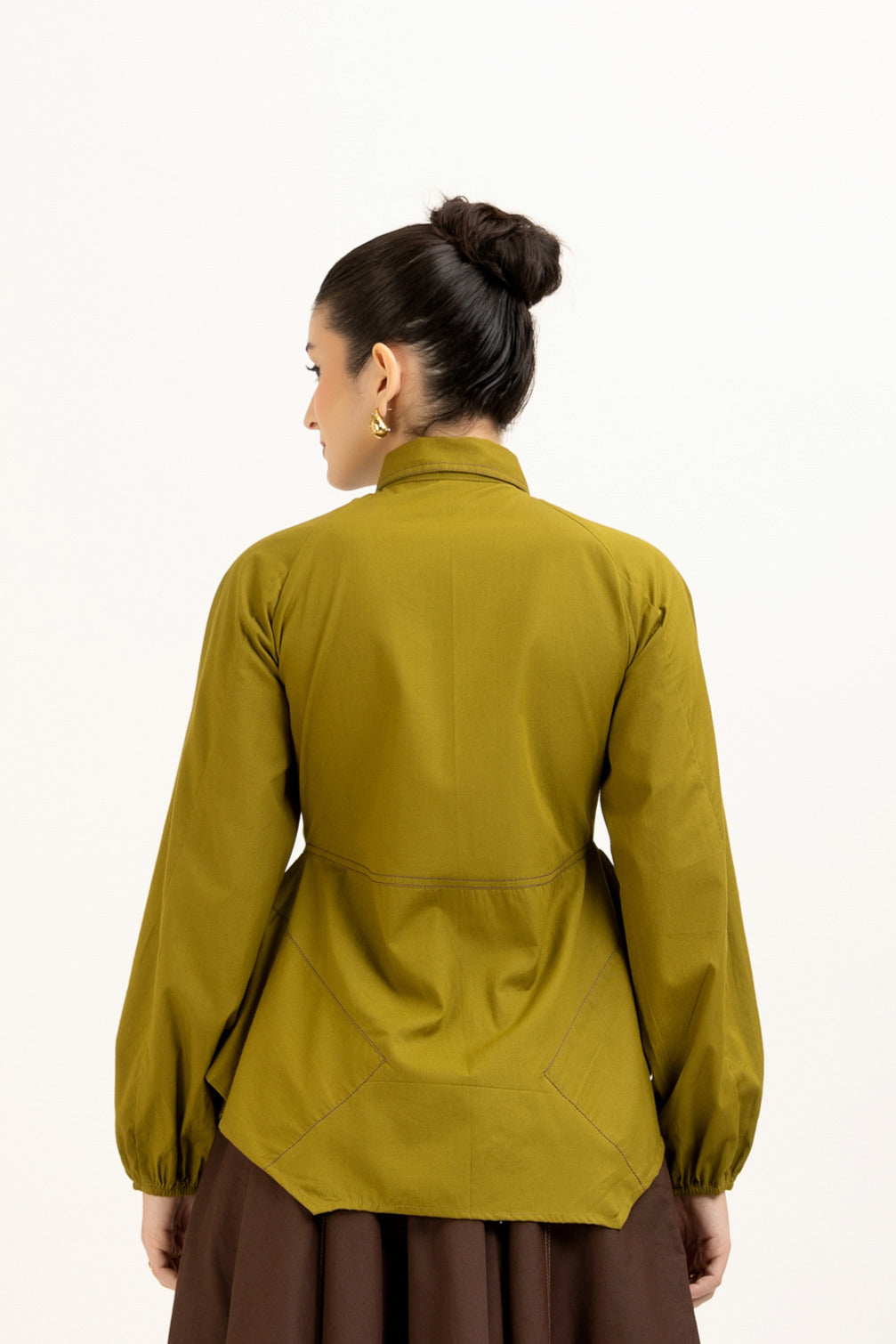 Flared Stitchline Shirt