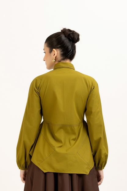 Flared Stitchline Shirt