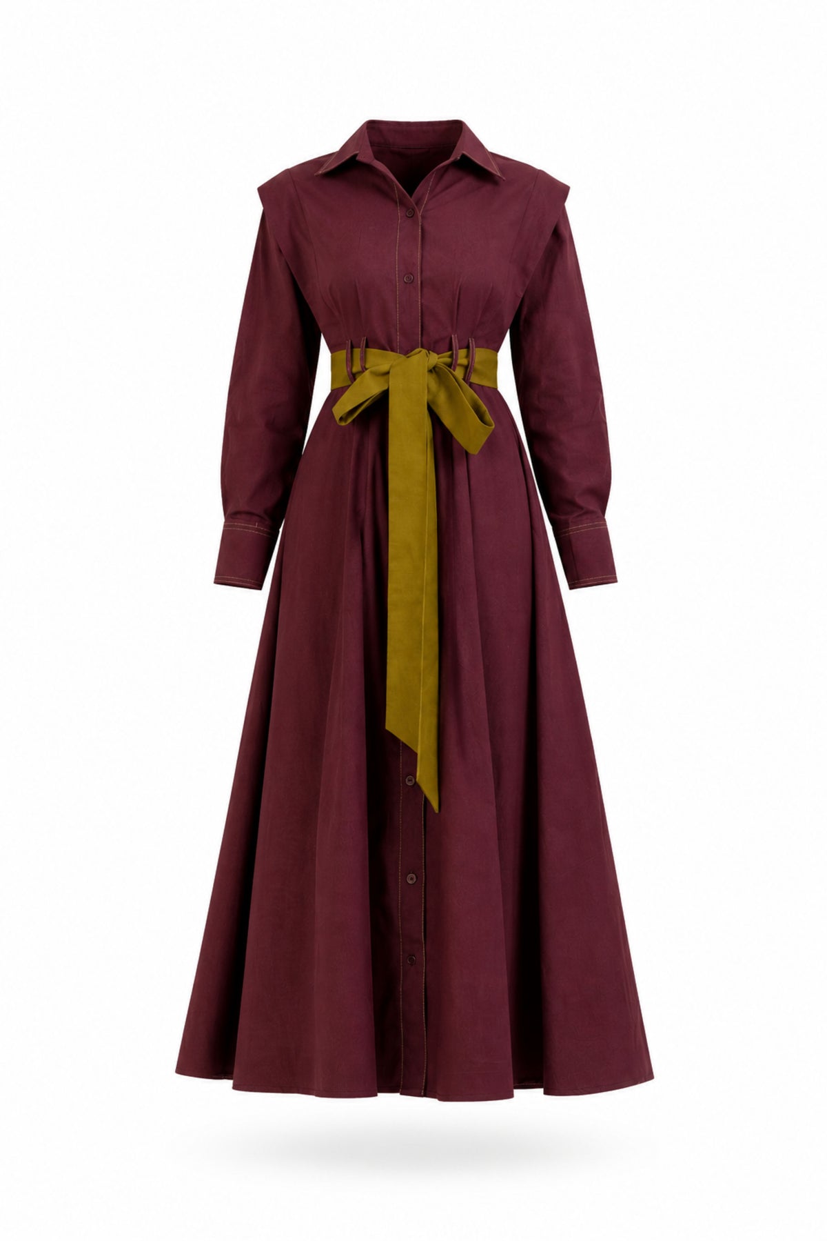 Belted Shirt Dress