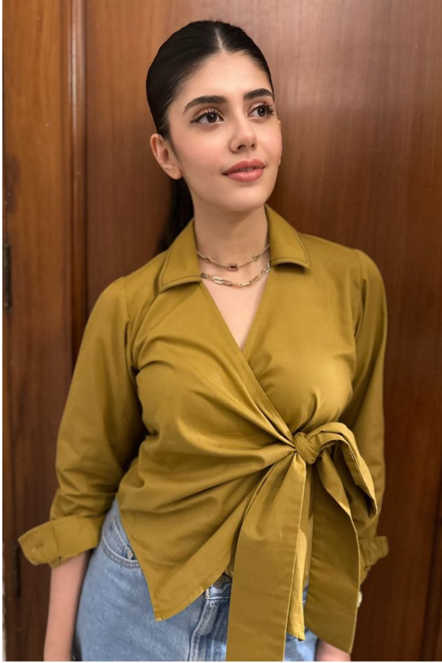 Drape N Shape Shirt Mustard